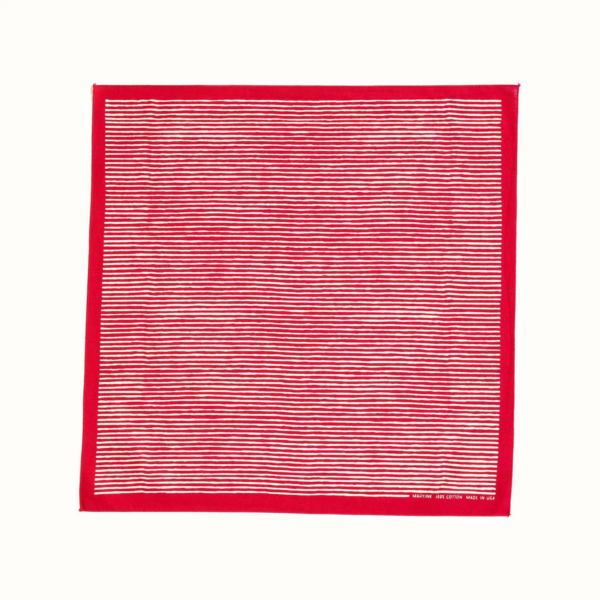 RED STRIPED BANDANA