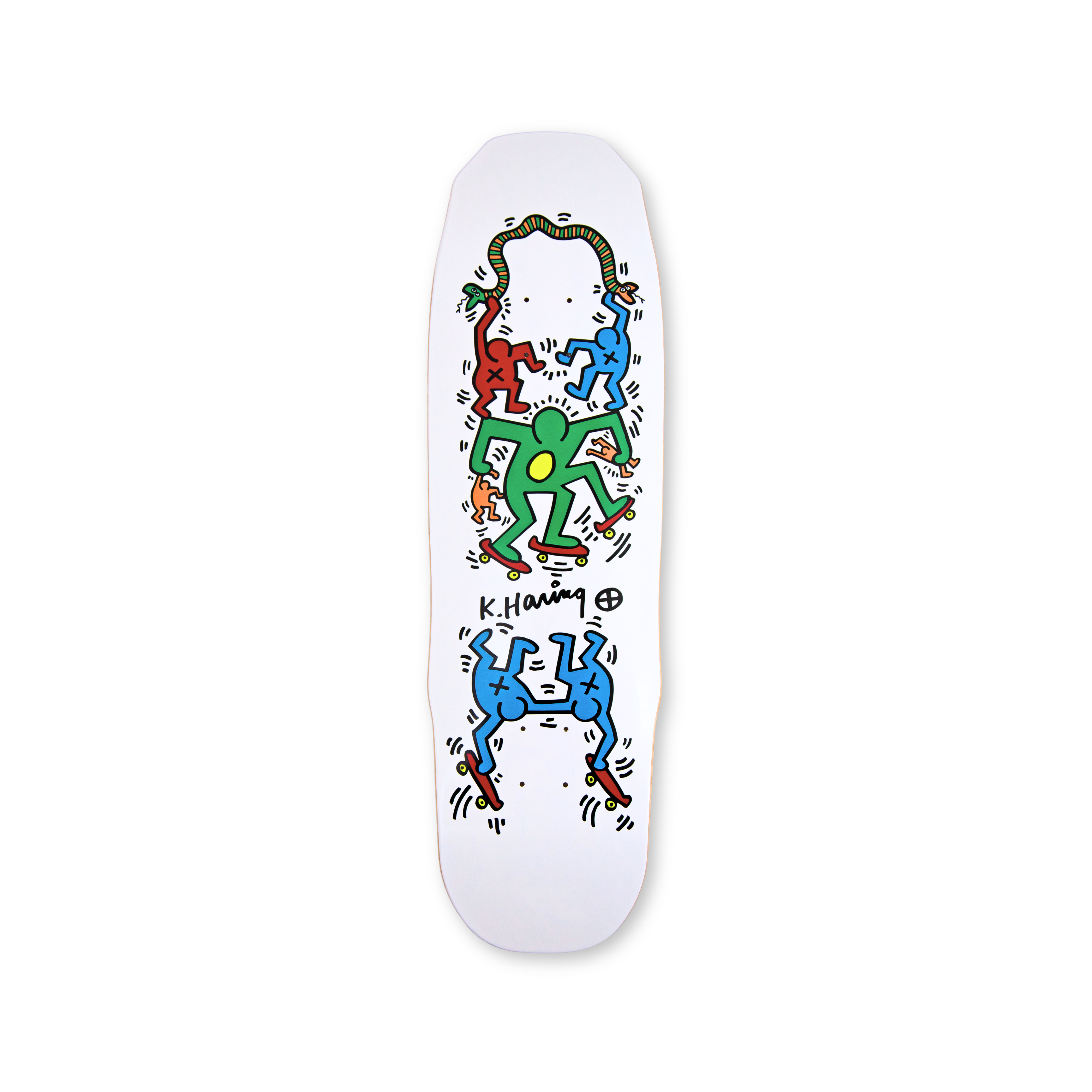 KEITH HARING: UNTITLED (SNAKE RIDE) SKATEBOARD DECK