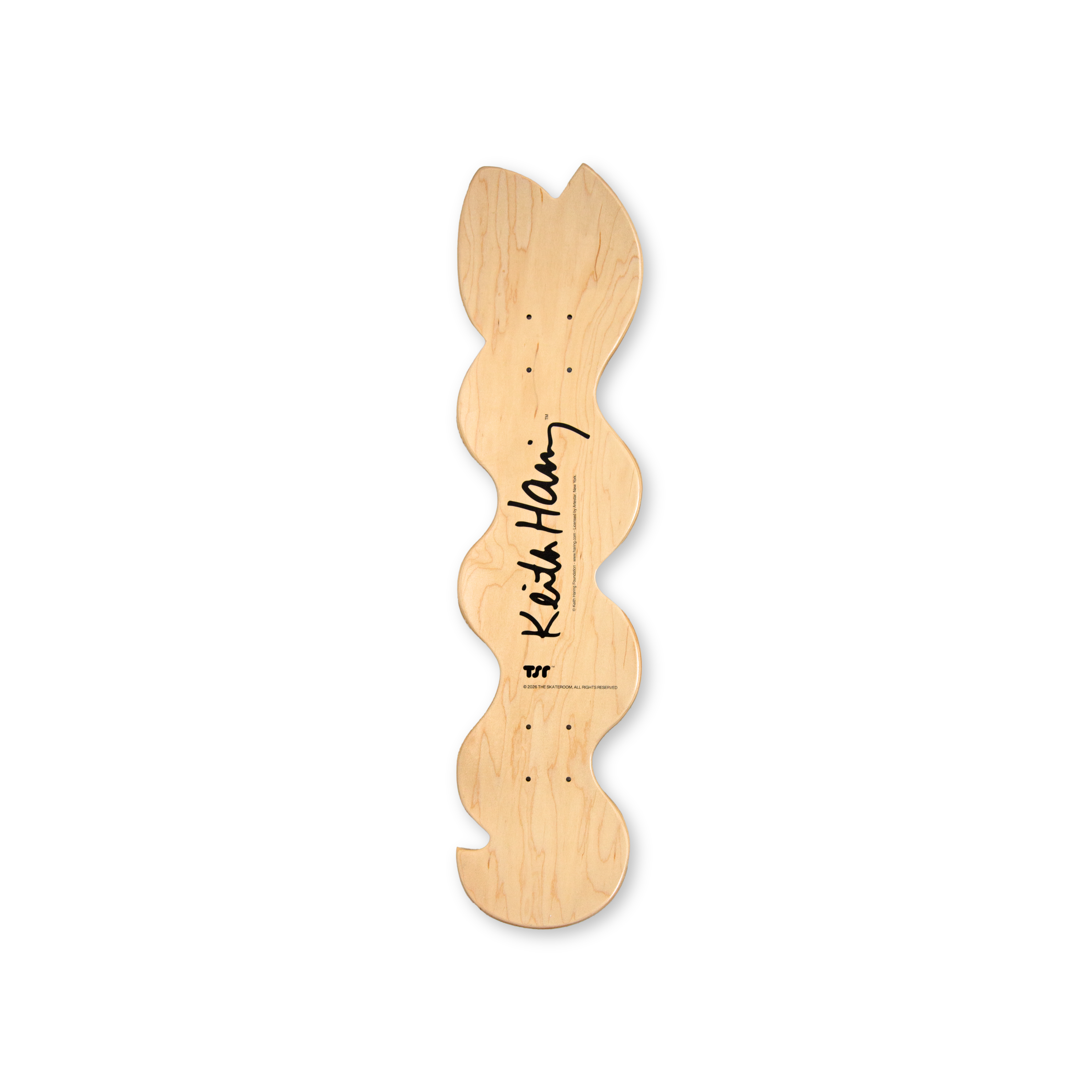 KEITH HARING: SNAKE SKATEBOARD DECK