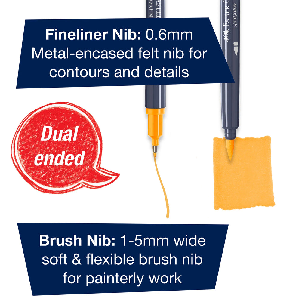 GOLDFABER SKETCH DUAL MARKERS, BOX OF 24