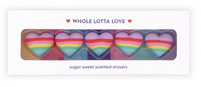 WHOLE LOTTA LOVE ERASERS - SET OF 5