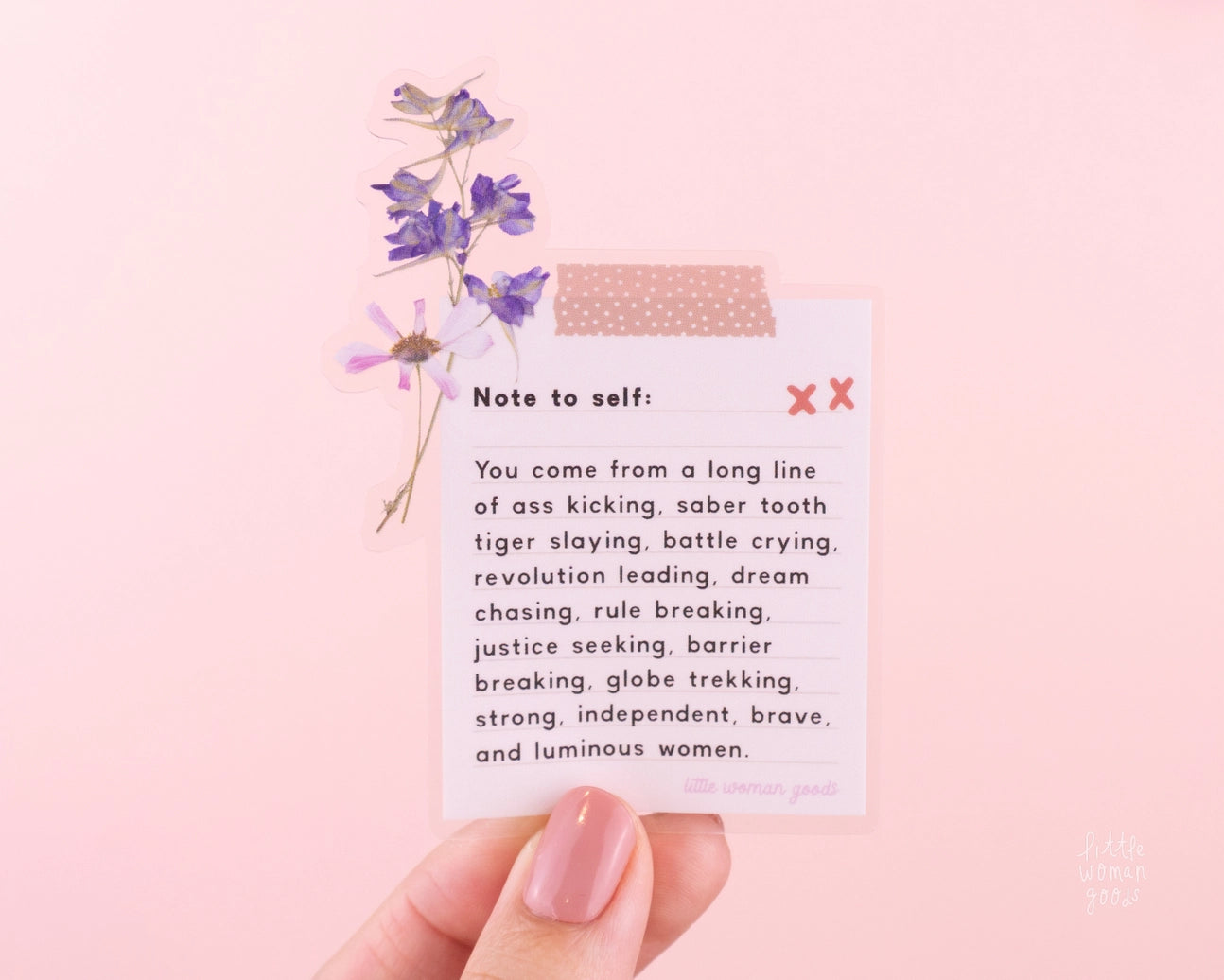 NOTE TO SELF STICKER