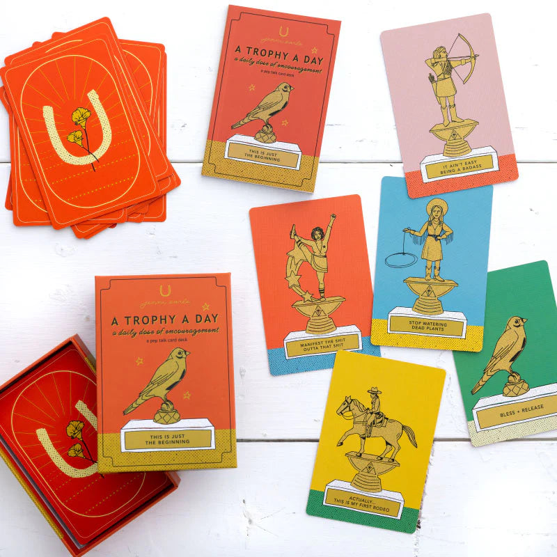 A TROPHY A DAY ORACLE CARDS