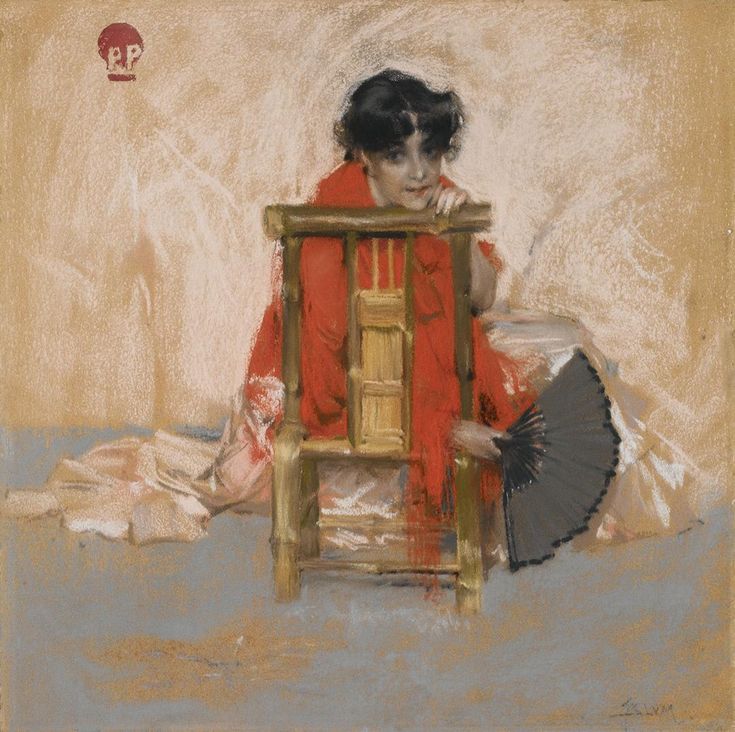 A SCHEME IN RED AND GRAYS POSTCARD