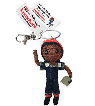 ROSIE THE RIVETER STRING DOLL KEYCHAIN