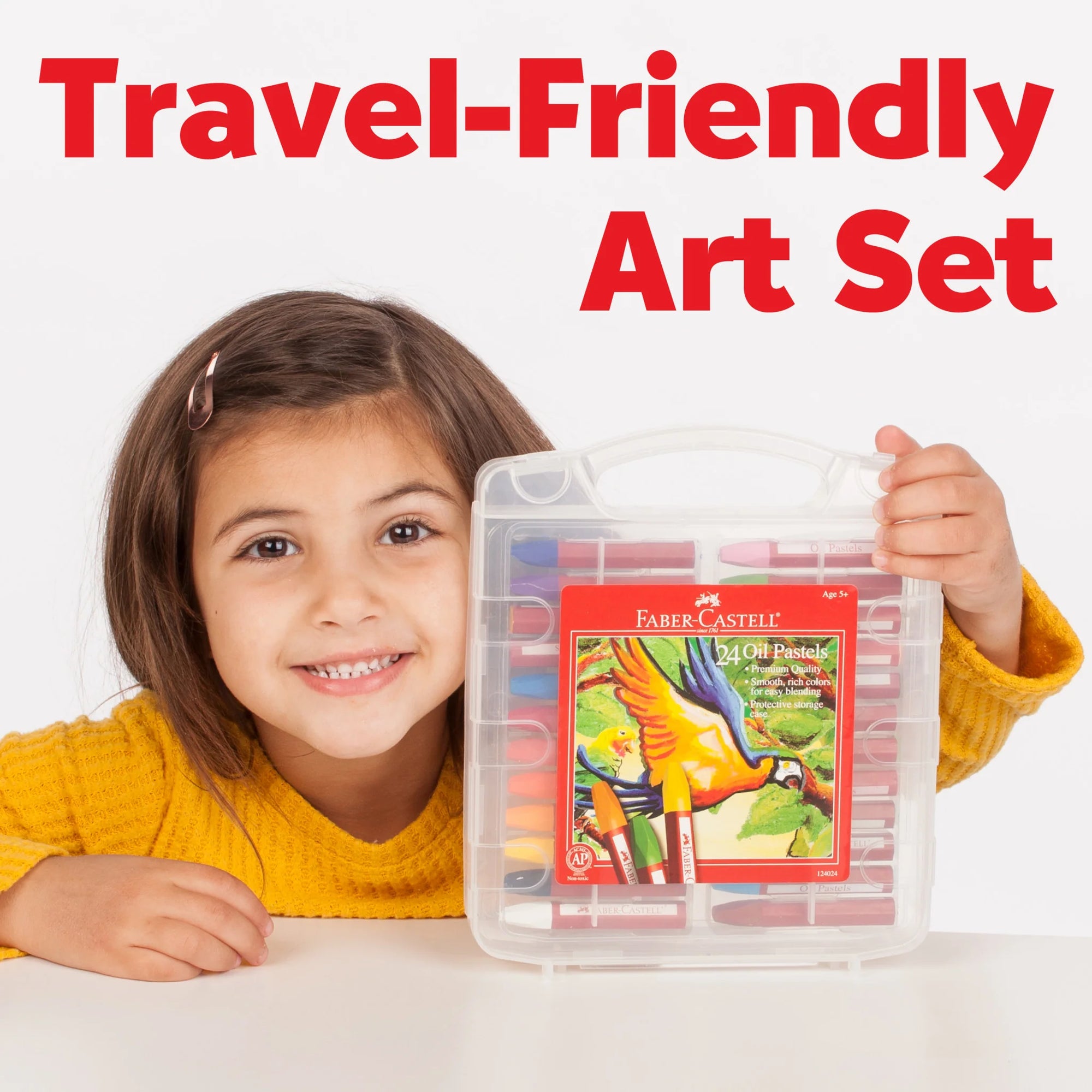 24 OIL PASTELS IN STORAGE CASE