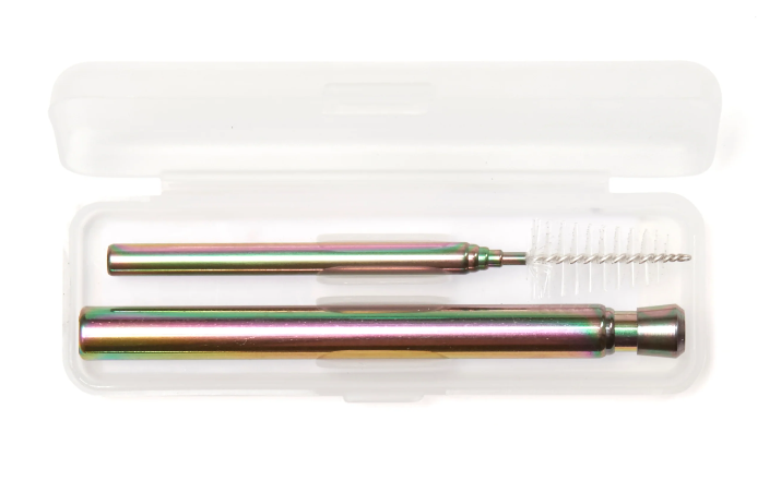 IRIDESCENT TRAVEL STRAW