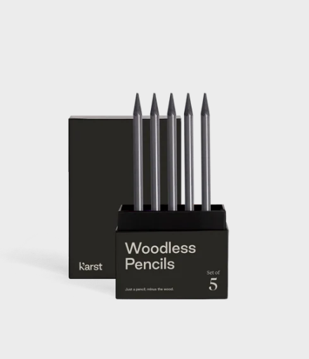 KARST WOODLESS GRAPHITE PENCILS 5 PK