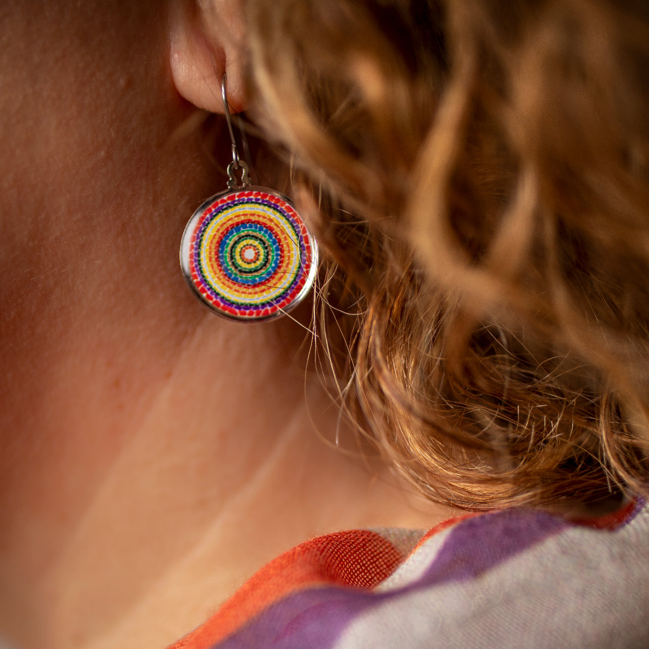 LUNAR RENDEZVOUS―CIRCLE OF FLOWERS EARRINGS